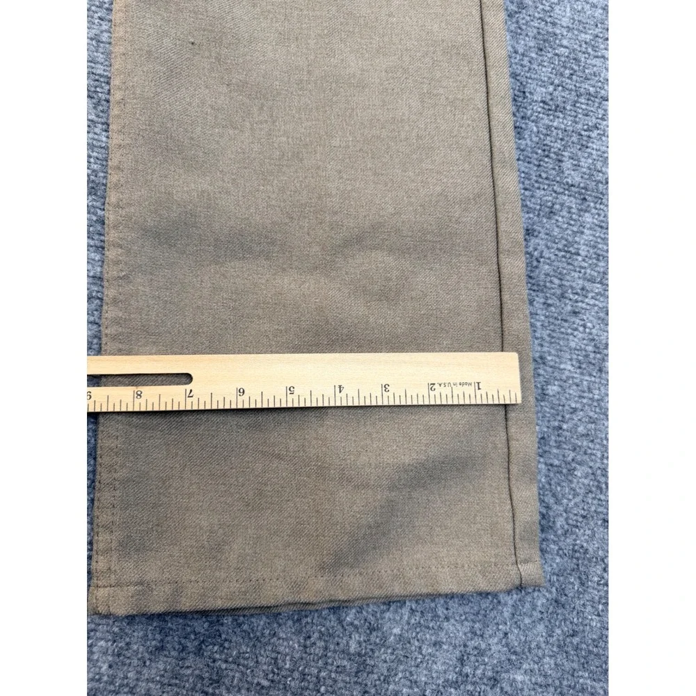 Vintage Levis Action Slacks Mens 36x34 Tan Brown Polyester Workwear‎ USA Made